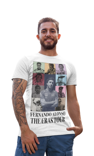 KOSZULKA MĘSKA FORMUŁA 1 WYŚCIGI F1 HISZPAN FERNANDO ALONSO ASTON MARTIN 
