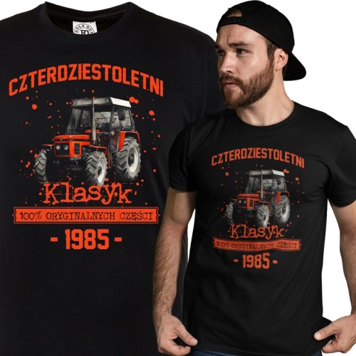 KOSZULKA PREZENT NA 40 URODZINY CZTERDZIESTOLETNI KLASYK TRAKTOR ZETOR