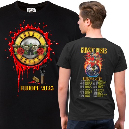 MĘSKA KOSZULKA NA KONCERT GUNS N ROSES PREZENT DLA FANA 