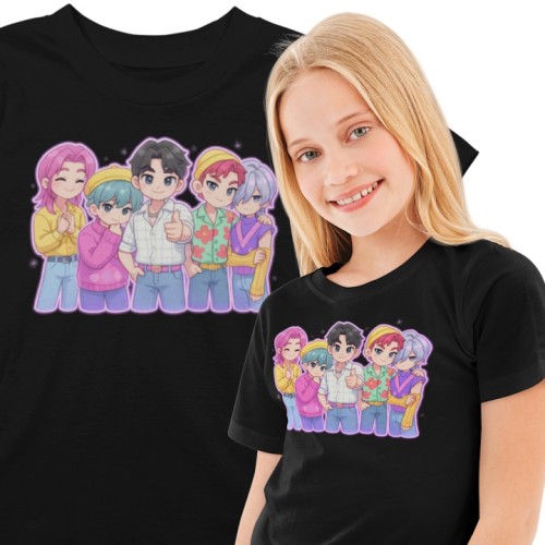 KOSZULKA DZIECIĘCA KPOP DEMON HUNTERS SAJA BOYS