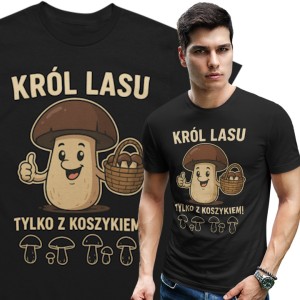 MĘSKA KOSZULKA DLA GRZYBIARZA
