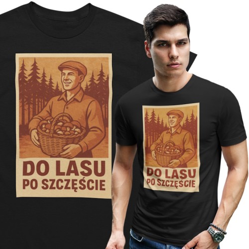 MĘSKA KOSZULKA DLA GRZYBIARZA 1