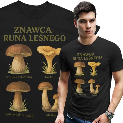 MĘSKA KOSZULKA DLA GRZYBIARZA 1