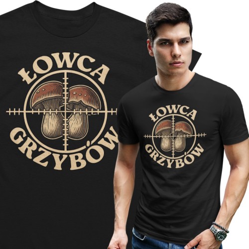 MĘSKA KOSZULKA DLA GRZYBIARZA 1