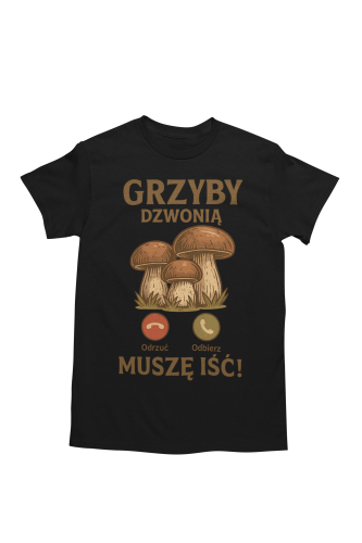 MĘSKA KOSZULKA DLA GRZYBIARZA 4