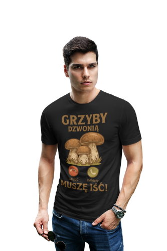 MĘSKA KOSZULKA DLA GRZYBIARZA 6