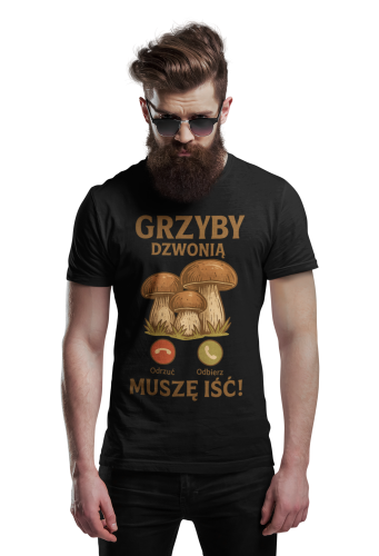 MĘSKA KOSZULKA DLA GRZYBIARZA 7