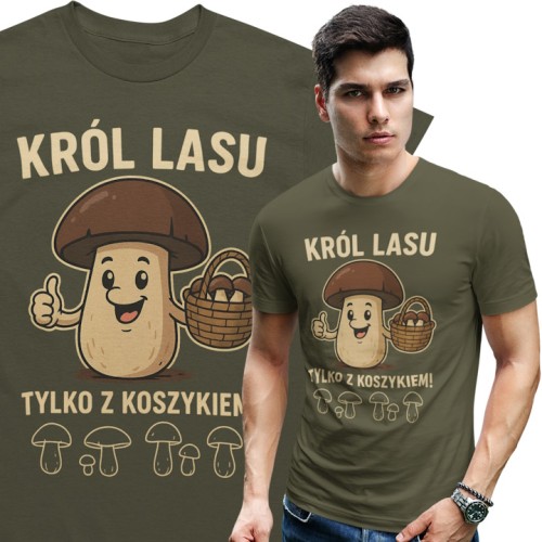 MĘSKA KOSZULKA DLA GRZYBIARZA 1
