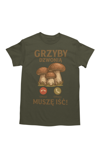 MĘSKA KOSZULKA DLA GRZYBIARZA  3