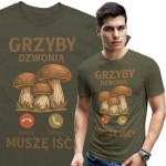 MĘSKA KOSZULKA DLA GRZYBIARZA 