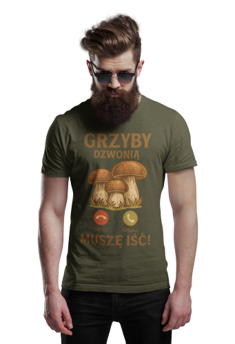 MĘSKA KOSZULKA DLA GRZYBIARZA  6