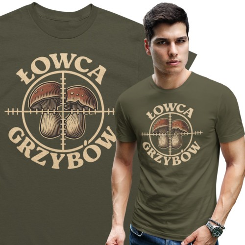 MĘSKA KOSZULKA DLA GRZYBIARZA 1