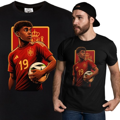 MĘSKA KOSZULKA PIŁKARSKA PIŁKARZ LAMINE YAMAL 