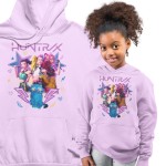 BLUZA DZIECIĘCA Z KAPTUREM KPOP DEMON HUNTERS HUNTRIX