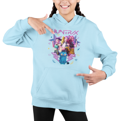BLUZA DZIECIĘCA Z KAPTUREM KPOP DEMON HUNTERS HUNTRIX  2