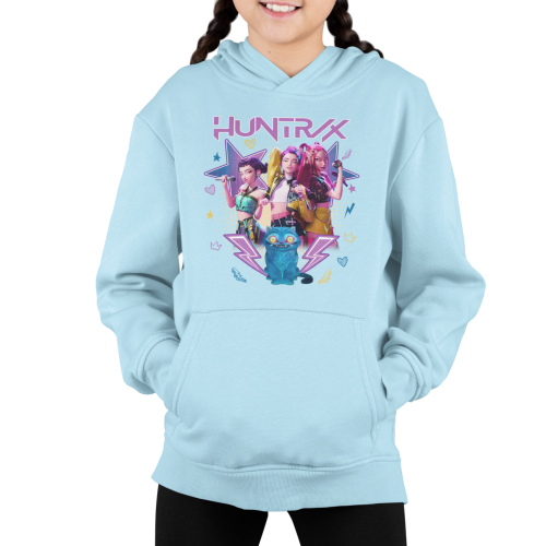 BLUZA DZIECIĘCA Z KAPTUREM KPOP DEMON HUNTERS HUNTRIX  5