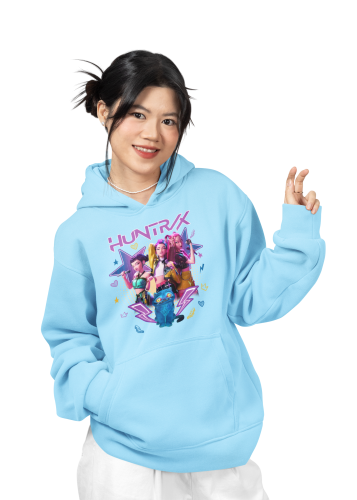 BLUZA DZIECIĘCA Z KAPTUREM KPOP DEMON HUNTERS HUNTRIX  6