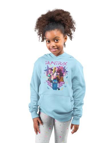 BLUZA DZIECIĘCA Z KAPTUREM KPOP DEMON HUNTERS HUNTRIX  7
