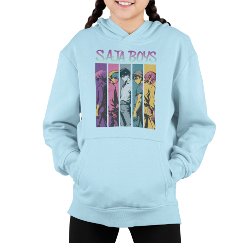 BLUZA DZIECIĘCA Z KAPTUREM KPOP DEMON HUNTERS SAJA BOYS 3