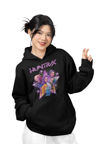 BLUZA DZIECIĘCA Z KAPTUREM KPOP DEMON HUNTERS HUNTRIX 3