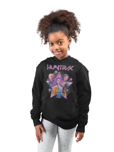 BLUZA DZIECIĘCA Z KAPTUREM KPOP DEMON HUNTERS HUNTRIX 4