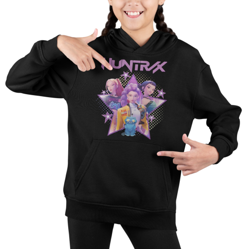 BLUZA DZIECIĘCA Z KAPTUREM KPOP DEMON HUNTERS HUNTRIX 5