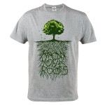  KOSZULKA MĘSKA CASUAL DRZEWO NATURA TREE ROOTS 36
