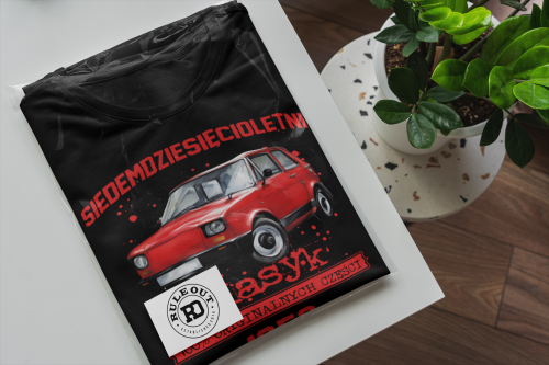 Koszulka prezent na 70 urodziny 1956 Klasyk PRL Fiat 126p torba gratis  6