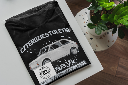 Koszulka prezent na 40 urodziny 1986 Klasyk PRL Fiat 126p torba gratis  6