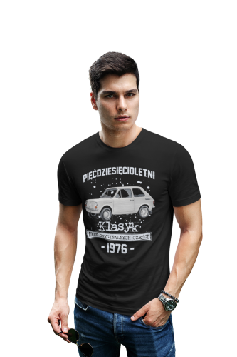 Koszulka prezent na 70 urodziny 1956 Klasyk PRL Fiat 126p torba gratis  2