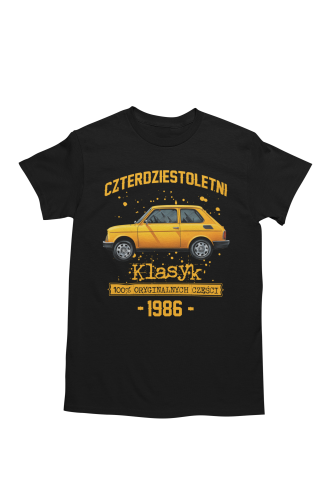 Koszulka prezent na 40 urodziny 1986 Klasyk PRL Fiat 126p torba gratis   5