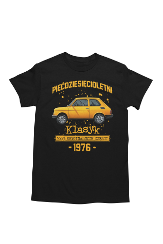 Koszulka prezent na 50 urodziny 1976 Klasyk PRL Fiat 126p torba gratis   5