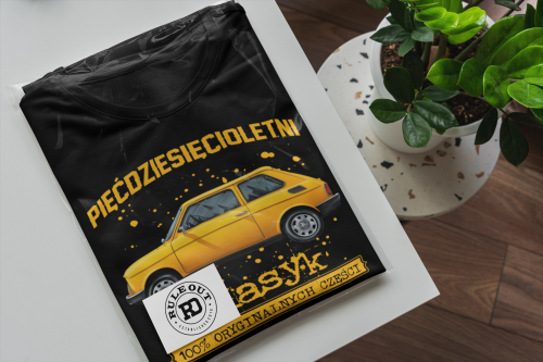 Koszulka prezent na 50 urodziny 1976 Klasyk PRL Fiat 126p torba gratis   6