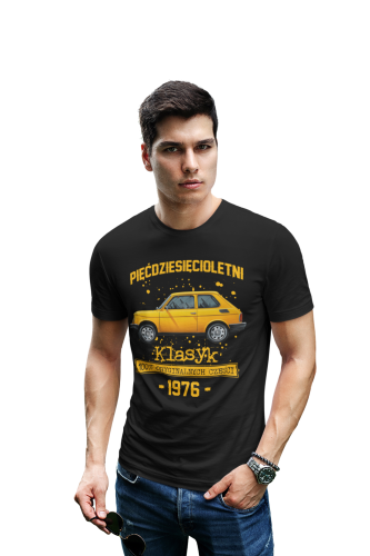 Koszulka prezent na 50 urodziny 1976 Klasyk PRL Fiat 126p torba gratis   4