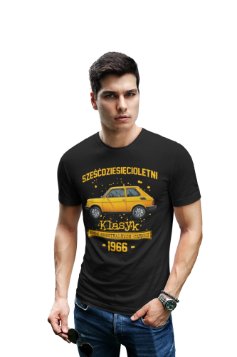 Koszulka prezent na 70 urodziny 1956 Klasyk PRL Fiat 126p torba gratis   2