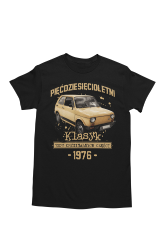 Koszulka prezent na 50 urodziny 1976 Klasyk PRL Fiat 126p torba gratis    5