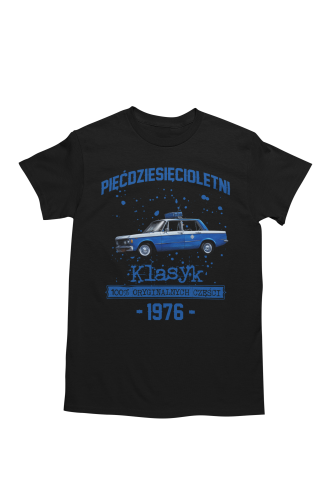 Koszulka prezent na 50 urodziny 1976 Klasyk PRL Fiat 125p torba gratis    5