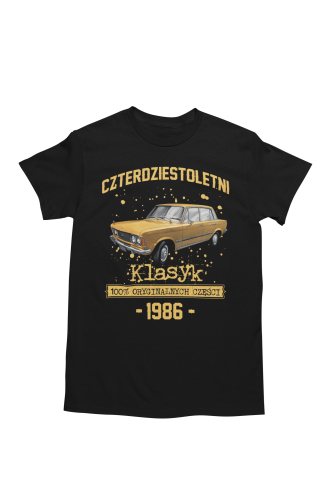 Koszulka prezent na 40 urodziny 1986 Klasyk PRL Fiat 125p torba gratis     5