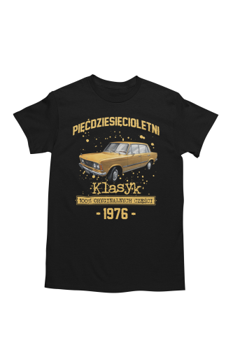 Koszulka prezent na 50 urodziny 1976 Klasyk PRL Fiat 125p torba gratis    5