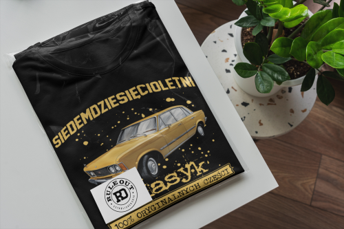 Koszulka prezent na 70 urodziny 1956 Klasyk PRL Fiat 125p torba gratis   6