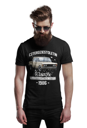 Koszulka prezent na 40 urodziny 1986 Klasyk PRL Fiat 125p torba gratis   4