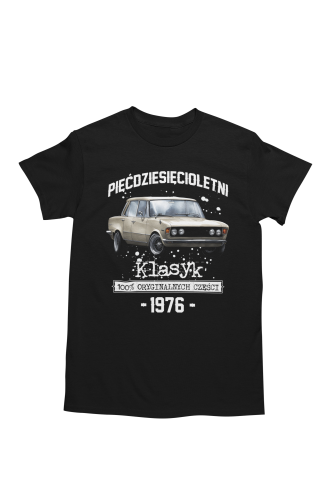 Koszulka prezent na 50 urodziny 1976 Klasyk PRL Fiat 125p torba gratis    5