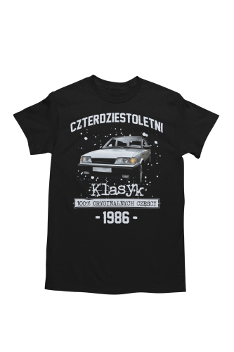 Koszulka prezent na 40 urodziny 1986 Klasyk PRL FSO Polonez torba graits 5