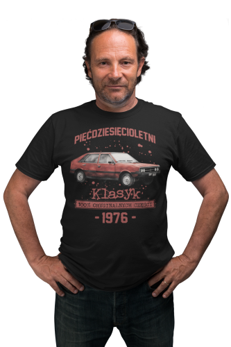 Koszulka prezent na 50 urodziny 1976 Klasyk PRL FSO Polonez torba gratis     2