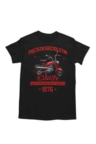 Koszulka prezent na 50 urodziny 1976 Klasyk PRL Motorynka torba gratis     5