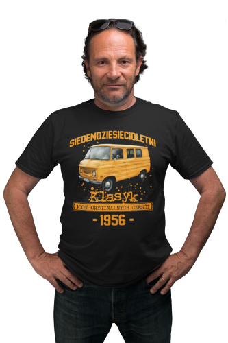 Koszulka prezent na 70 urodziny 1956 Klasyk PRL Żuk torba gratis  2