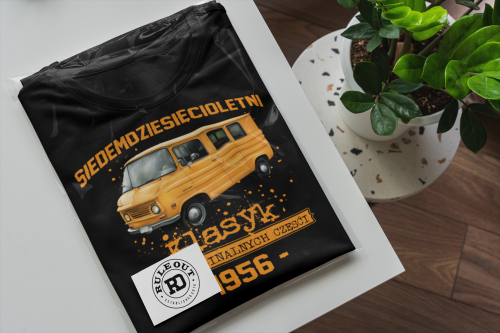 Koszulka prezent na 70 urodziny 1956 Klasyk PRL Żuk torba gratis  6