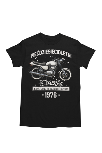 Koszulka prezent na 50 urodziny 1976 Klasyk PRL Jawa 350 torba gratis   5
