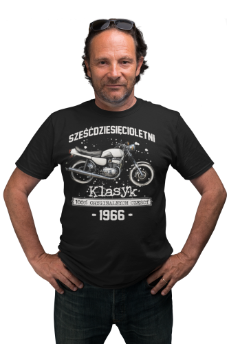Koszulka prezent na 60 urodziny 1966 Klasyk PRL Jawa 350 torba gratis  2
