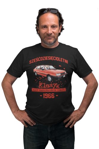 Koszulka prezent na 60 urodziny 1966 Klasyk PRL FSO Polonez torba gratis  2